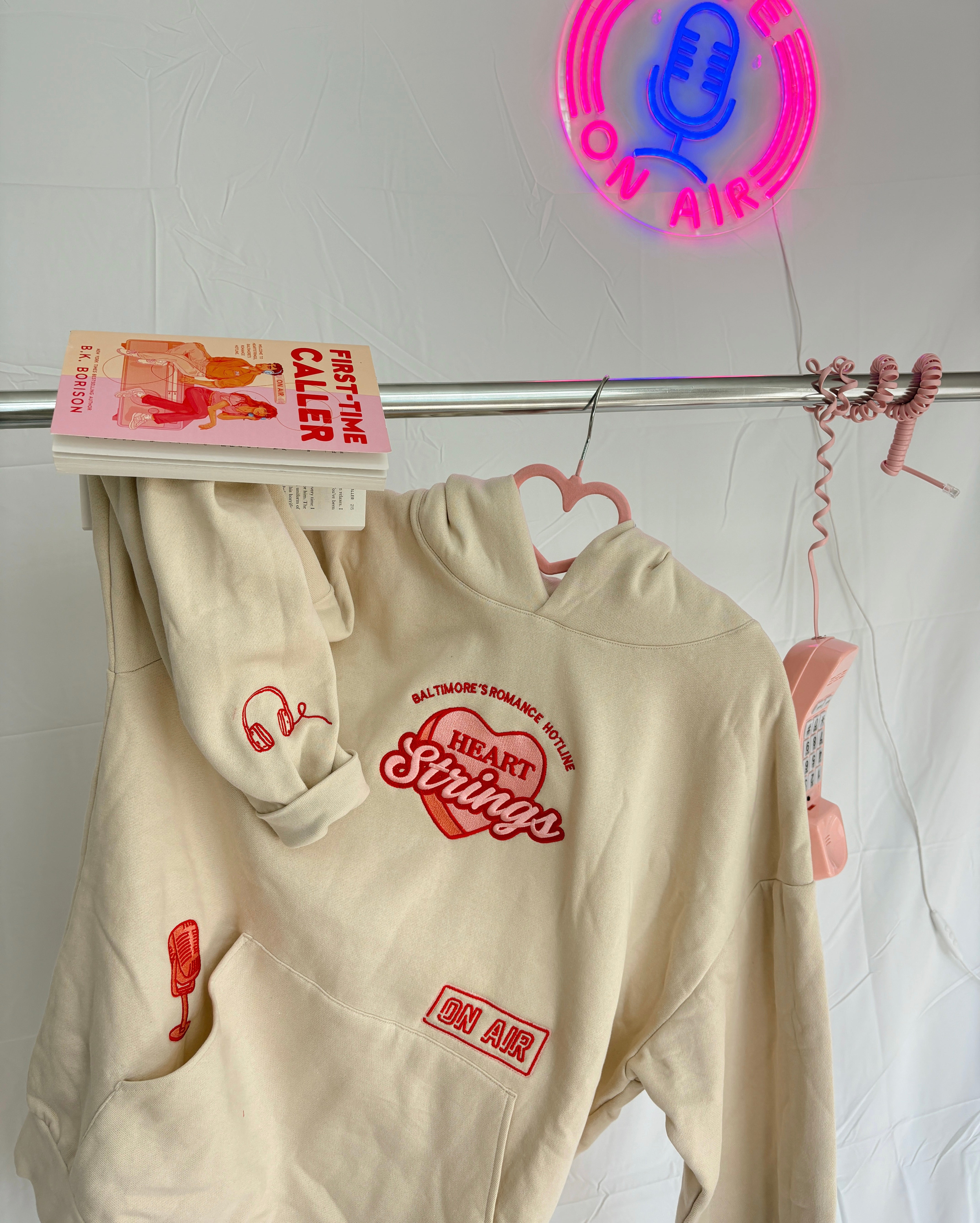 Heartstrings Hoodie- First Time Caller – Threaded By Sabrina