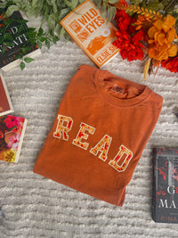 READ Fall Leaves Appliqué T-Shirt