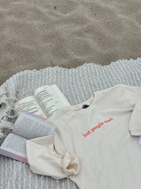 Hot People Read Corded Crewneck