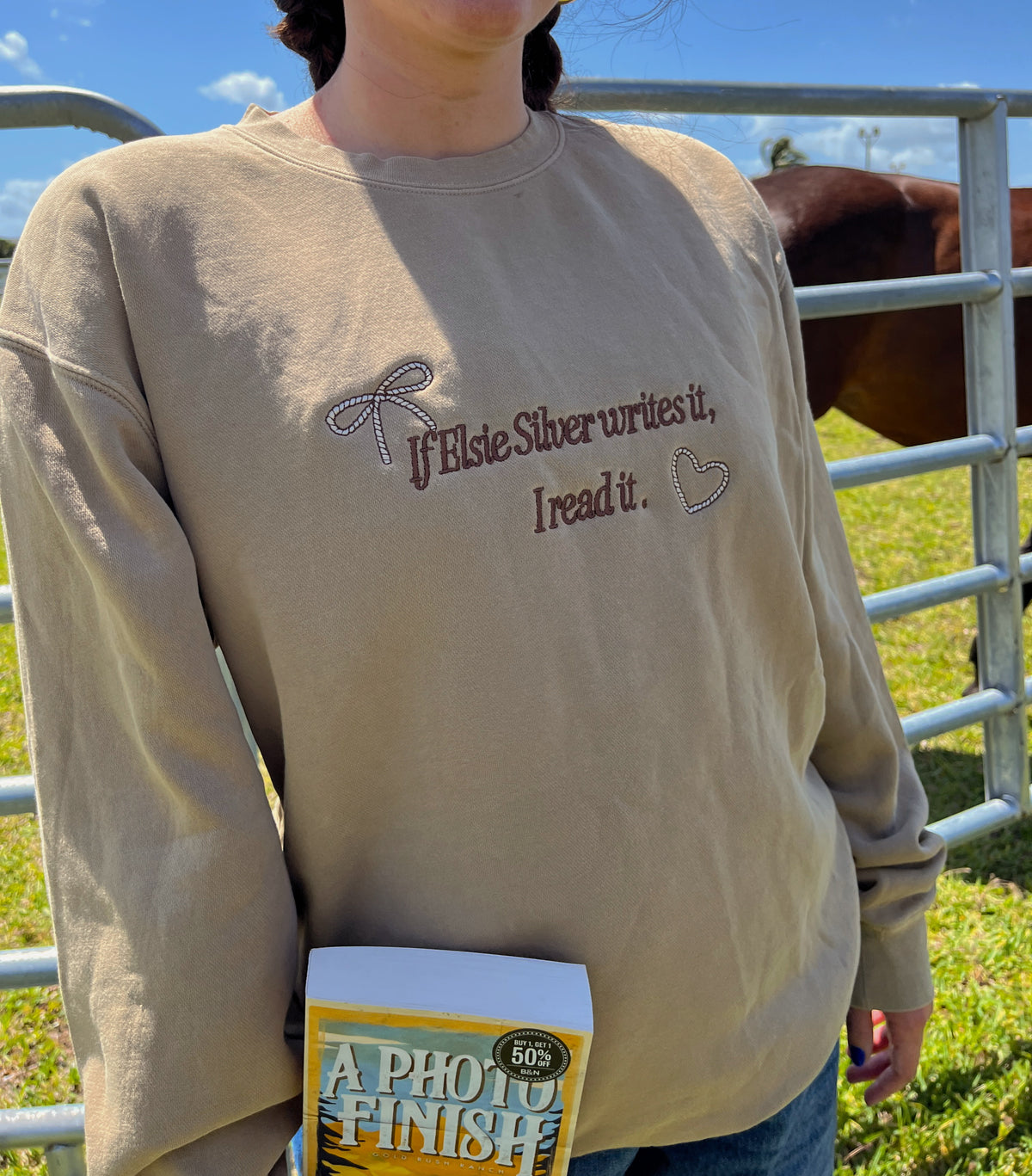 "If Elsie Writes It" Sweatshirt- Elsie Silver