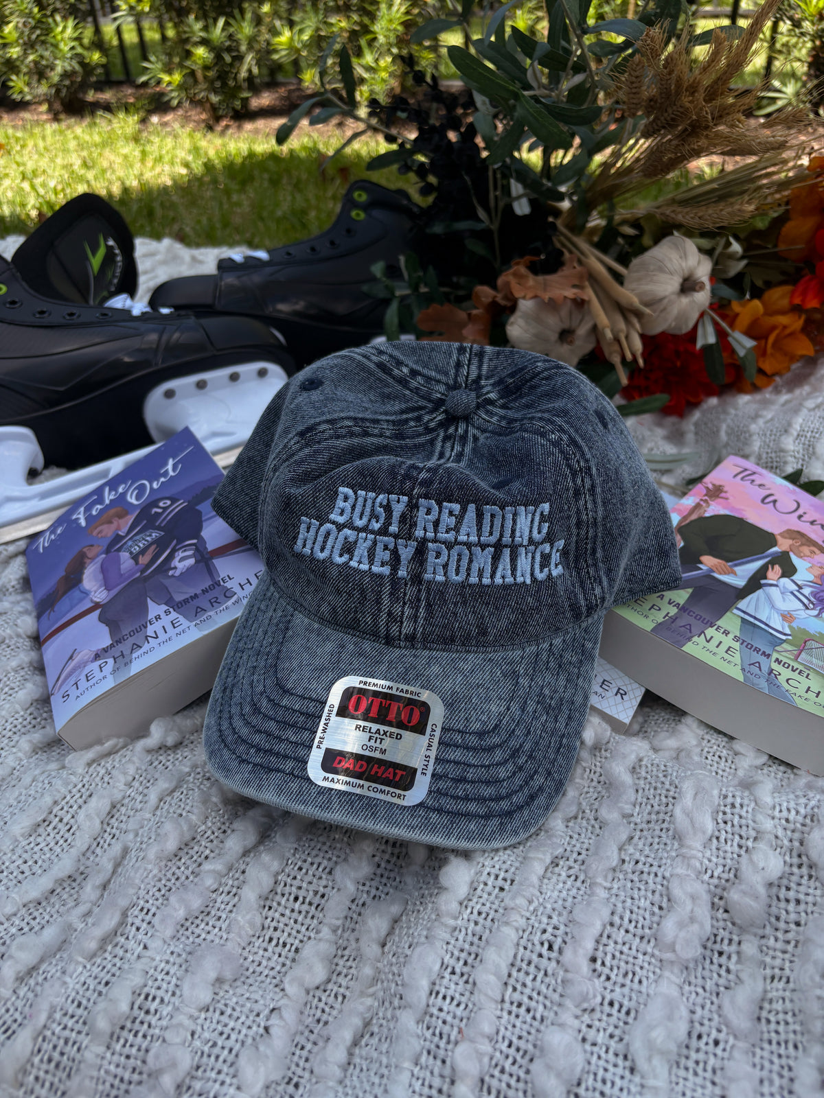 Busy Reading Hockey Romance Hat- Stephanie Archer Official Merch