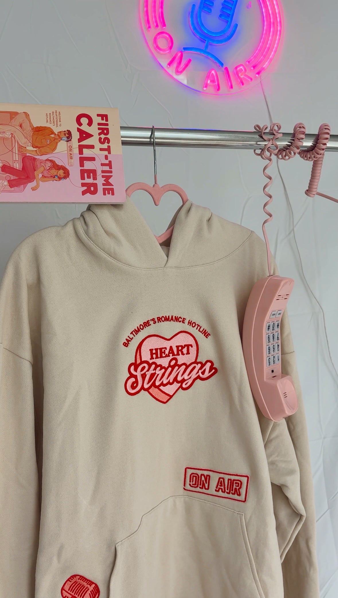 Heartstrings Hoodie- First Time Caller – Threaded By Sabrina