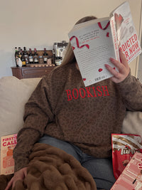 BOOKISH Leopard Crewneck