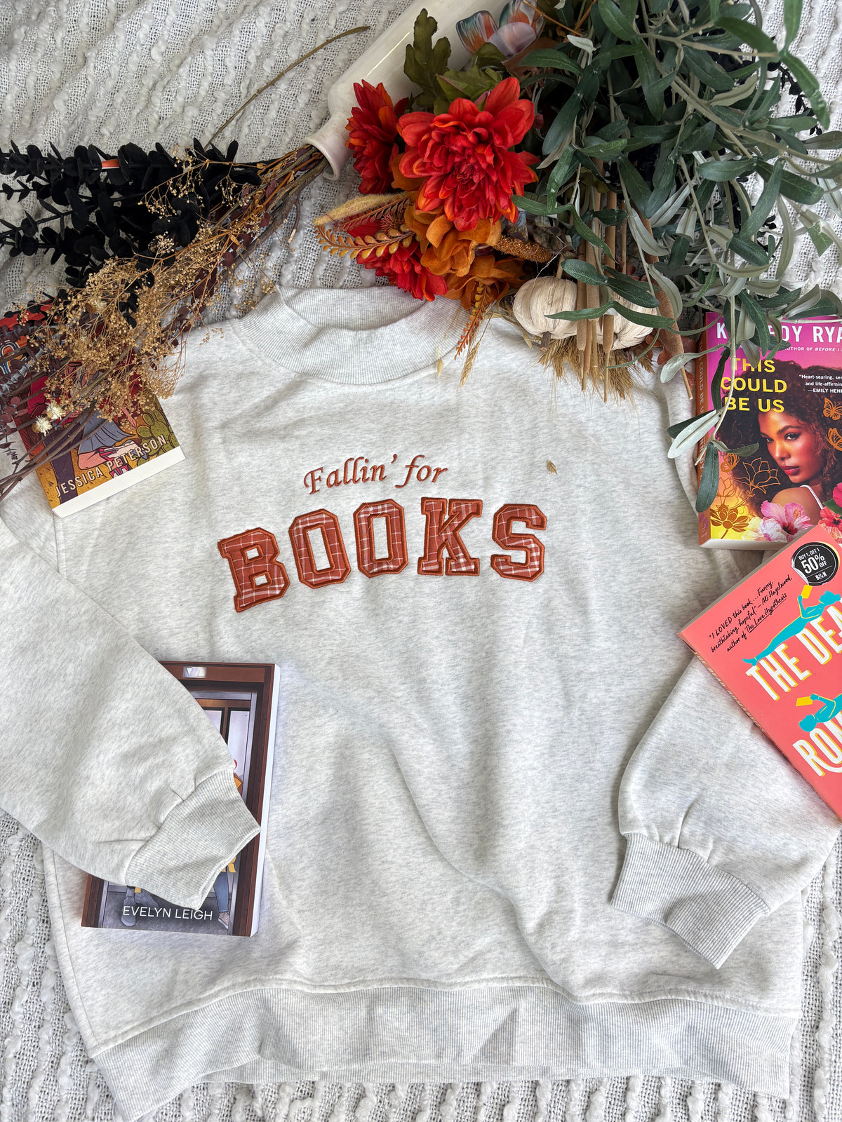 Fallin For Books Mockneck